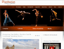 Tablet Screenshot of djanbaziandance.com